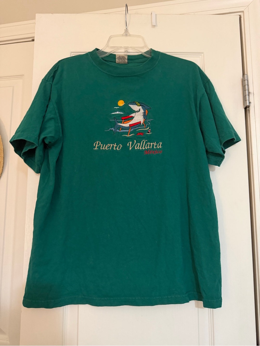 Vintage Puerto Vallarta Graphic Tee - Green Men's Shirt
